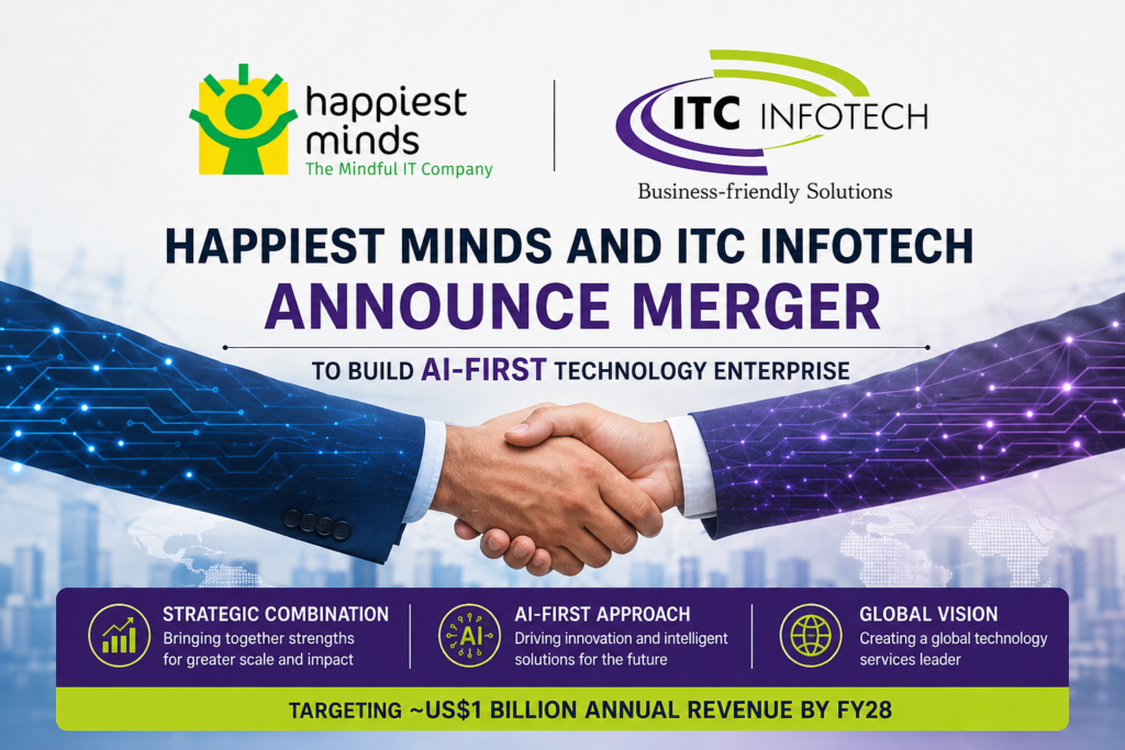 Happiest Minds and ITC Infotech Announce Merger to Build AI-First Technology Enterprise