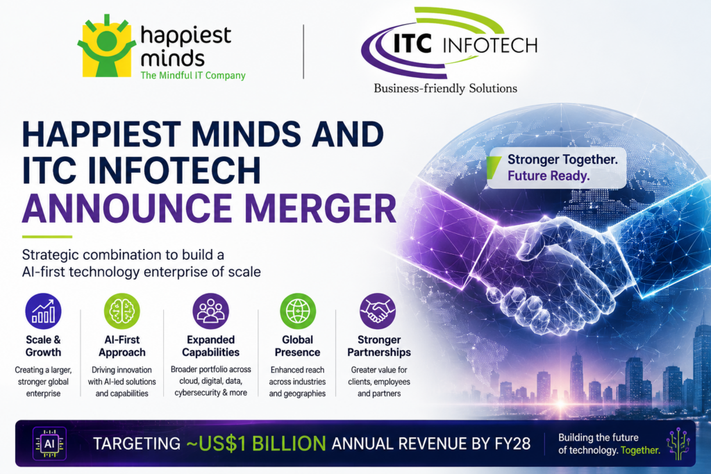 Happiest Minds and ITC Infotech Announce Merger to Build AI-First Technology Enterprise